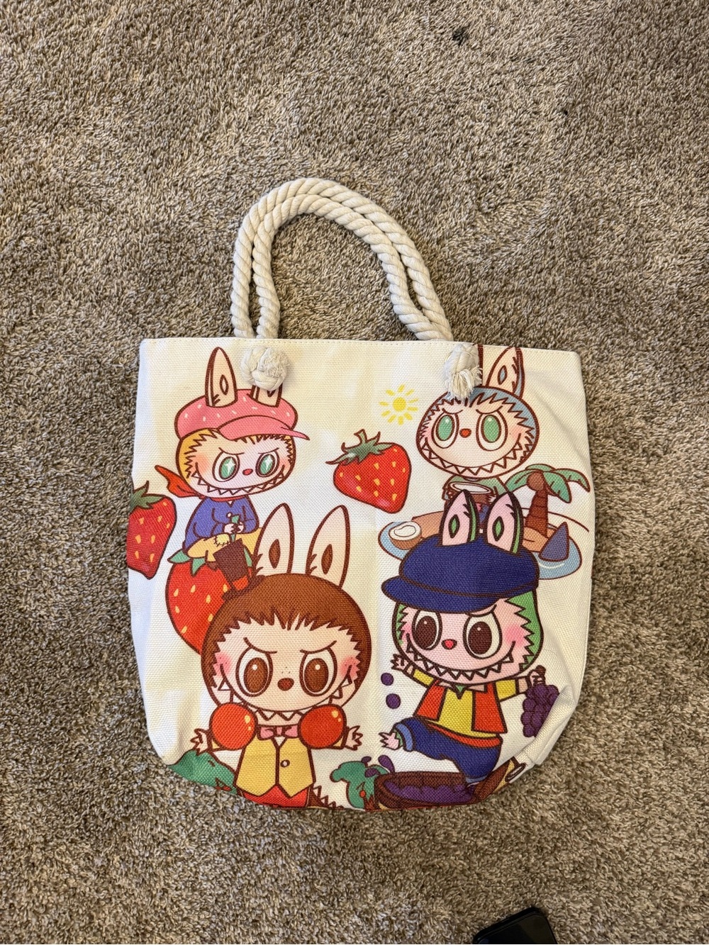 Strawberry Labubu Tote Bag | Brand New